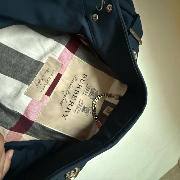 Burberry Women's Classic Blue Trench Coat - Picture 9 of 12